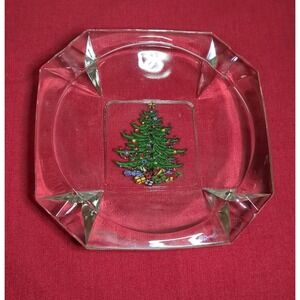 Cuthbertson Original Christmas Tree Glass Ashtray‎
